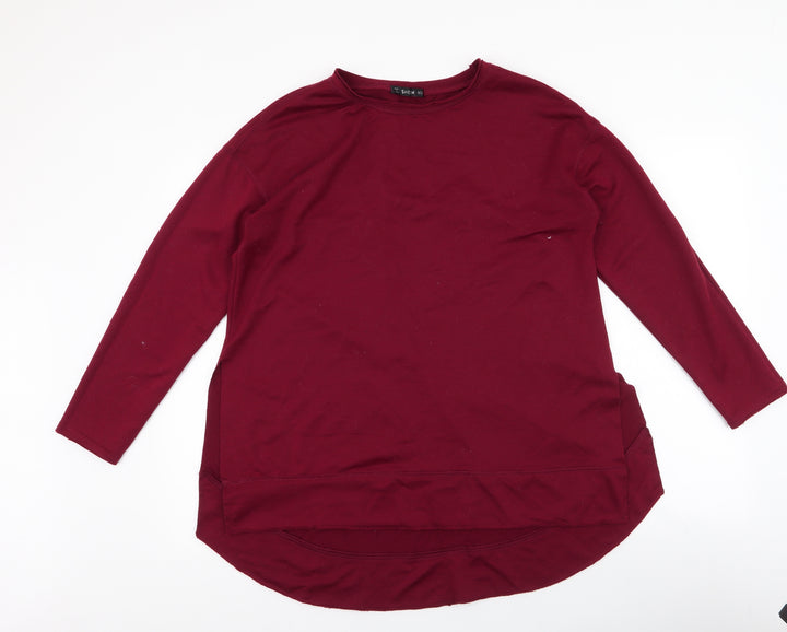 SheIn Womens Red  Polyester Pullover Sweatshirt Size M  Pullover