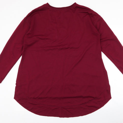 SheIn Womens Red  Polyester Pullover Sweatshirt Size M  Pullover