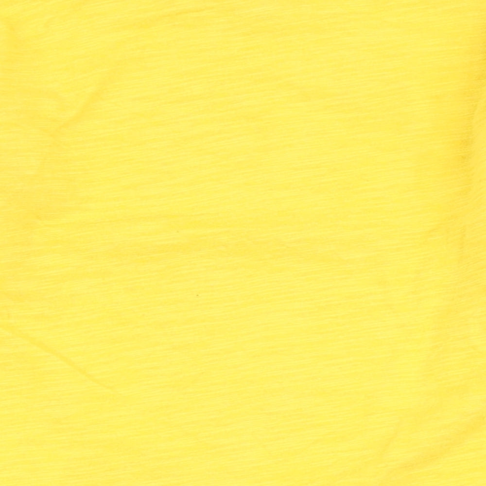 Gap Boys Yellow  100% Cotton Basic T-Shirt Size 4 Years Round Neck  - Robot