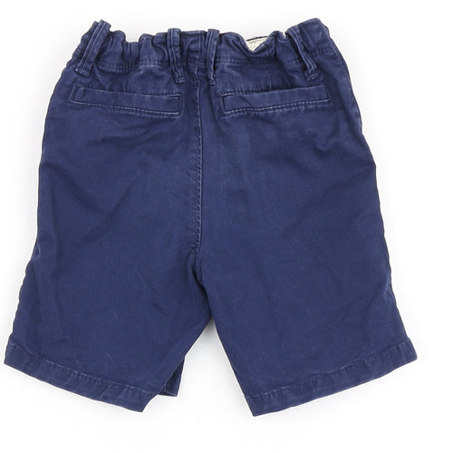 Gap Boys Blue  Polyester Chino Shorts Size 4 Years  Regular Zip