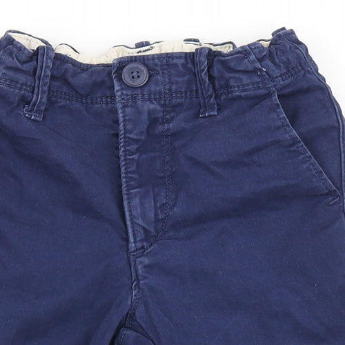 Gap Boys Blue  Polyester Chino Shorts Size 4 Years  Regular Zip