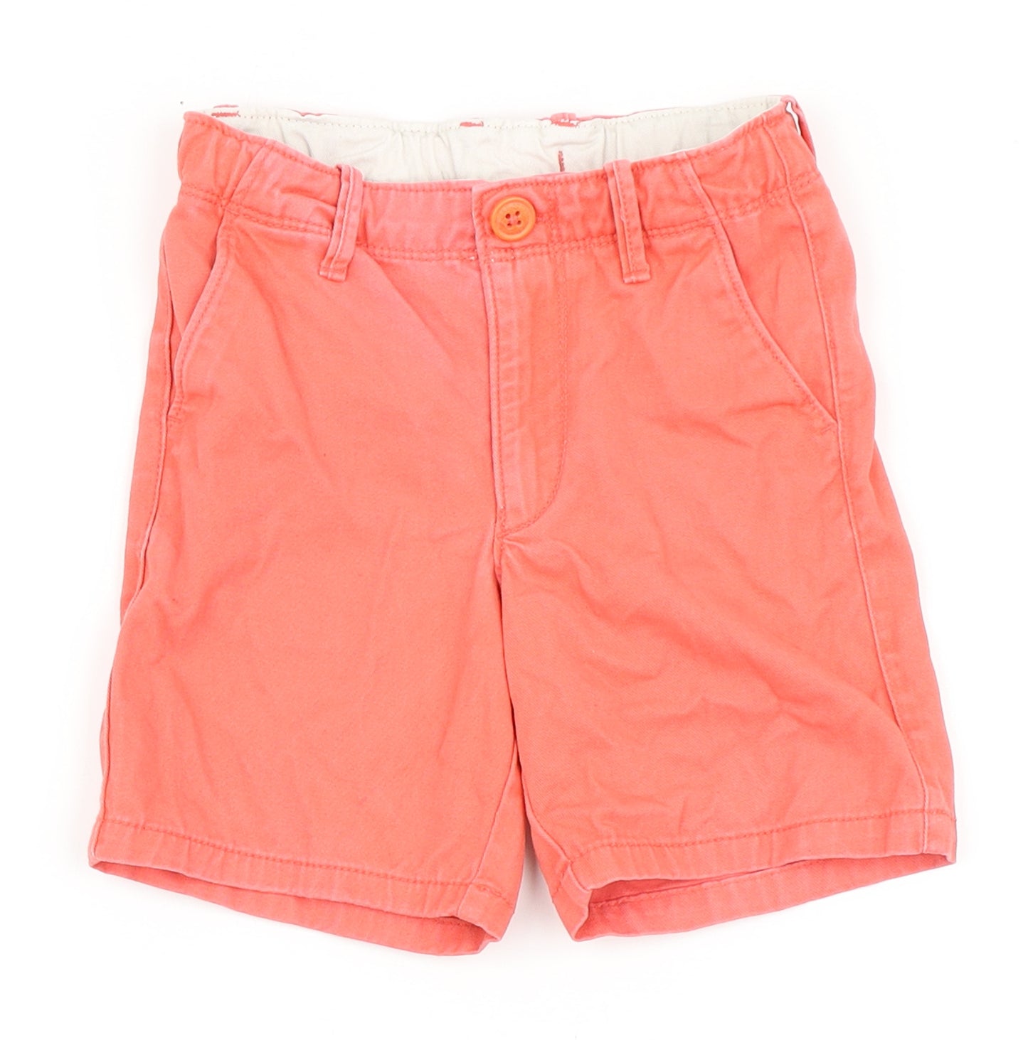 Gap Boys Orange  100% Cotton Chino Shorts Size 4 Years  Regular Zip