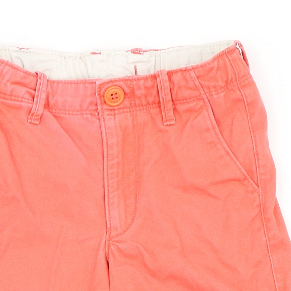 Gap Boys Orange  100% Cotton Chino Shorts Size 4 Years  Regular Zip