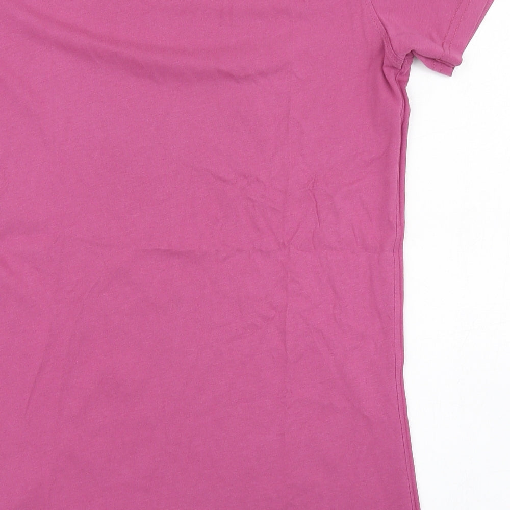 Regatta Womens Pink  100% Cotton Basic T-Shirt Size 10 Round Neck - Forever Free