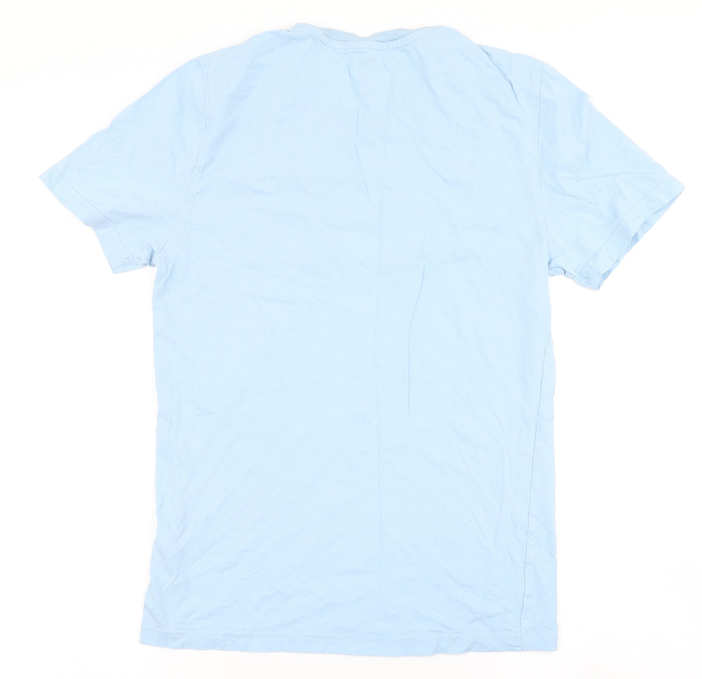 Marks and Spencer Mens Blue  Cotton  T-Shirt Size XS Round Neck
