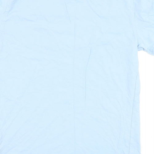Marks and Spencer Mens Blue  Cotton  T-Shirt Size XS Round Neck