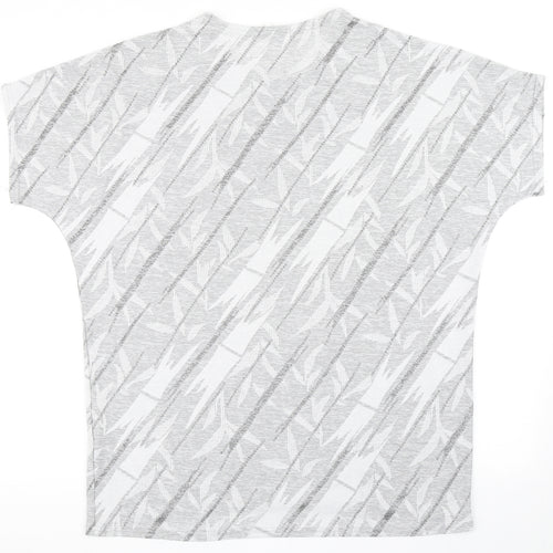 Misumi Womens Grey  Polyester Basic T-Shirt Size M Round Neck