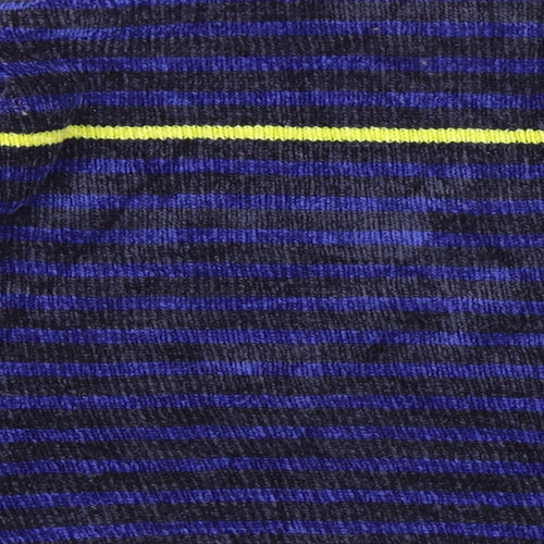 Tesco Boys Blue Round Neck Striped Acrylic Pullover Jumper Size 3-4 Years   - Chenille