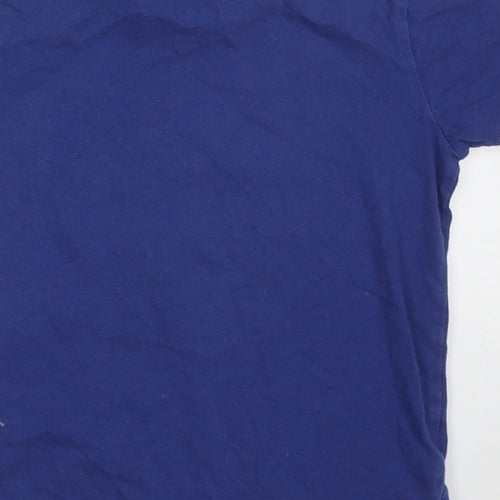 Cotton On Boys Blue  Cotton Basic T-Shirt Size 3 Years Crew Neck Pullover - Dinosaur