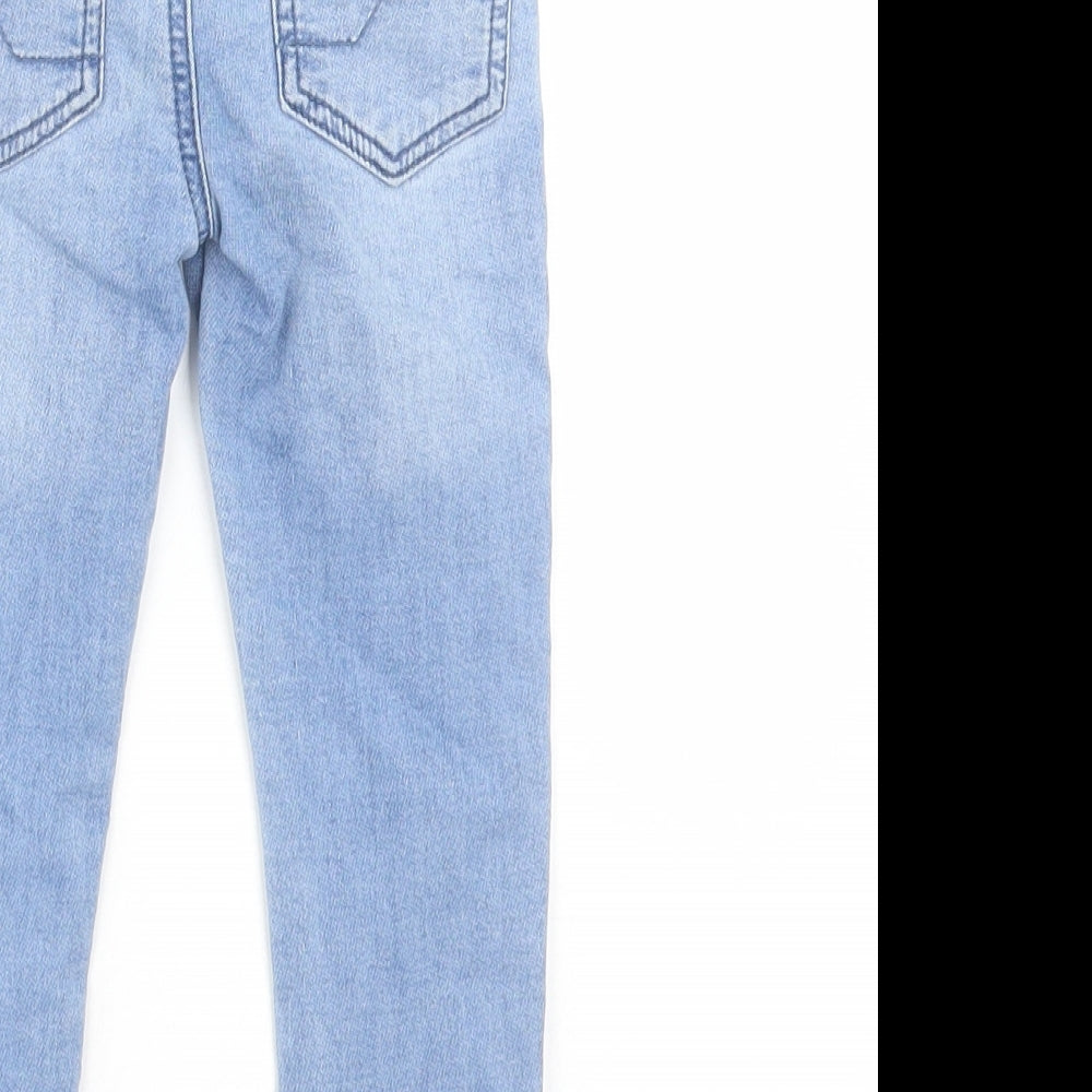 NEXT Boys Blue  Cotton Skinny Jeans Size 2-3 Years  Regular Tie