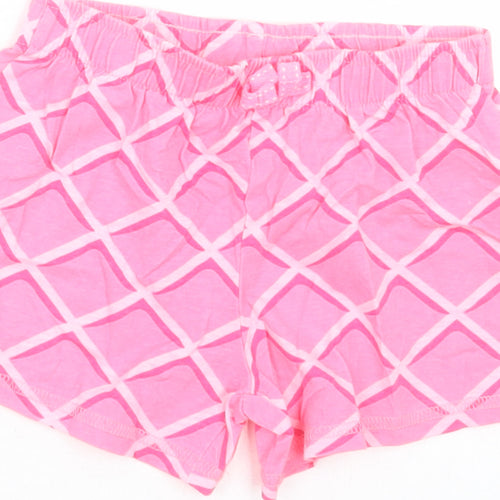 Debenhams Girls Pink Argyle/Diamond Cotton Cami Sleep Shorts Size 18-24 Months  Pullover