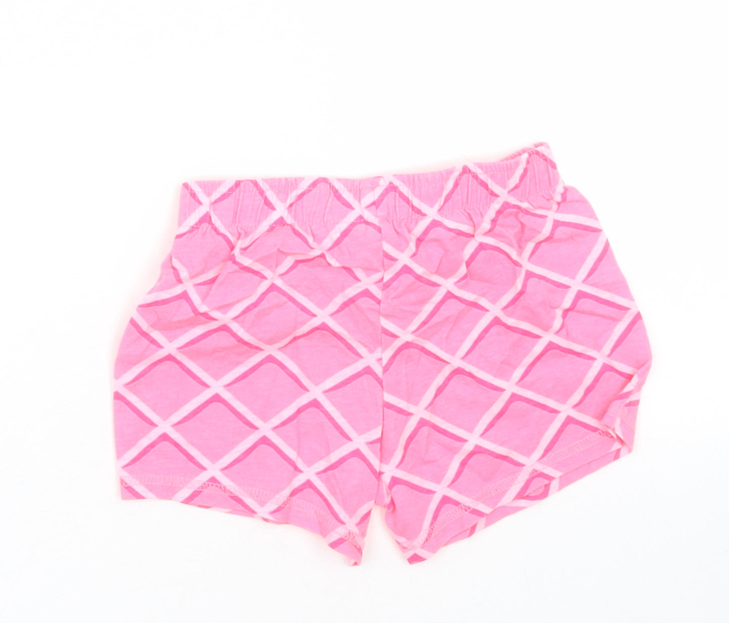 Debenhams Girls Pink Argyle/Diamond Cotton Cami Sleep Shorts Size 18-24 Months  Pullover