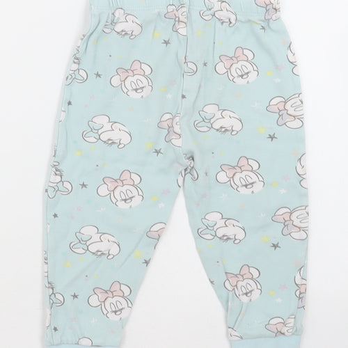 George Girls Green Geometric Cotton Cami Pyjama Pants Size 18-24 Months  Pullover - Minnie Mouse