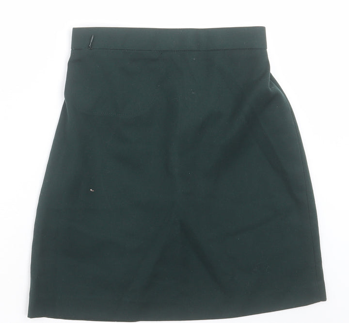 whites Girls Green  Polyester A-Line Skirt Size 9-10 Years  Regular Pull On