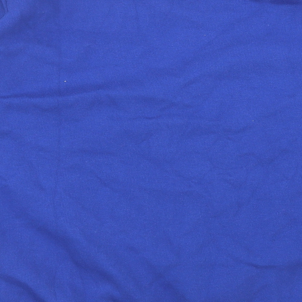 Boohoo Mens Blue  Cotton Pullover Sweatshirt Size XL