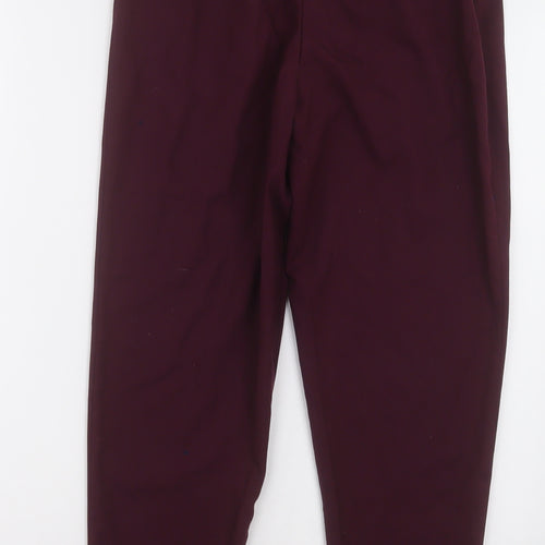 New Look Womens Purple  Polyester Trousers  Size 6 L27 in Regular Hook & Eye