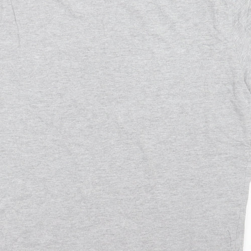 Threadbare Mens Grey  Cotton  T-Shirt Size L Crew Neck