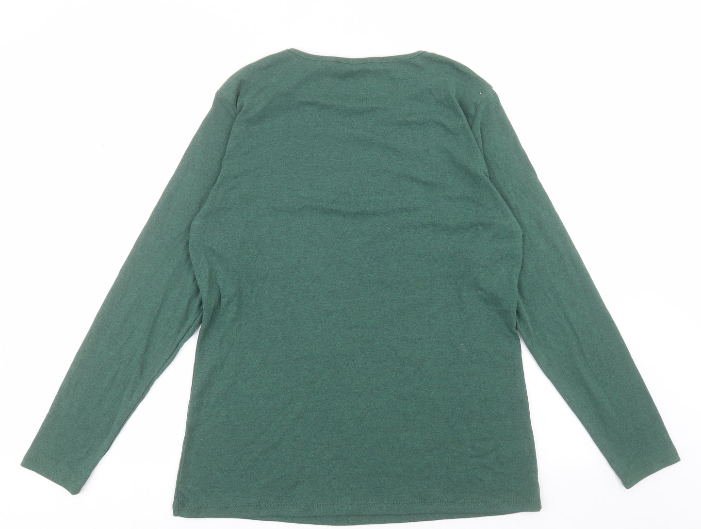 LC Walkiki Mens Green  Polyester  T-Shirt Size 2XL Crew Neck