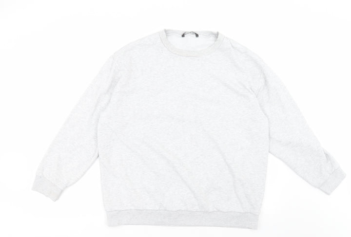 George Womens Grey Cotton Pullover Sweatshirt Size L Pullover