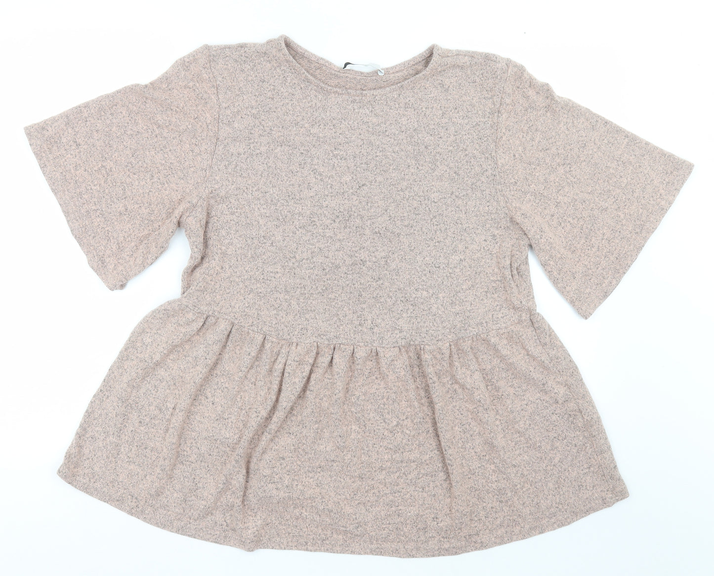 George Womens Pink  Polyester Tunic T-Shirt Size 16 Crew Neck