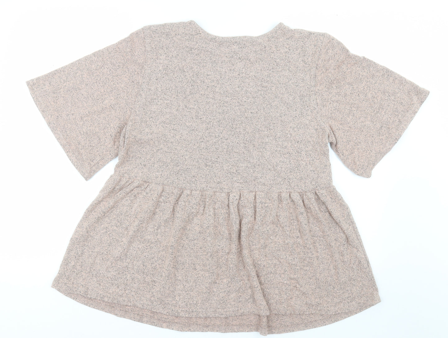 George Womens Pink  Polyester Tunic T-Shirt Size 16 Crew Neck