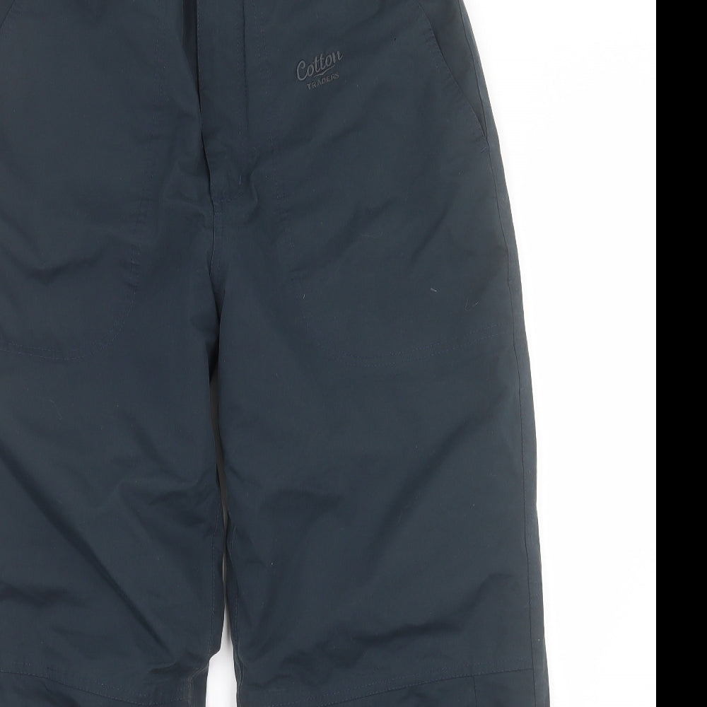 Cotton Traders Mens Black  Polyester Trousers  Size M L30 in Regular Button