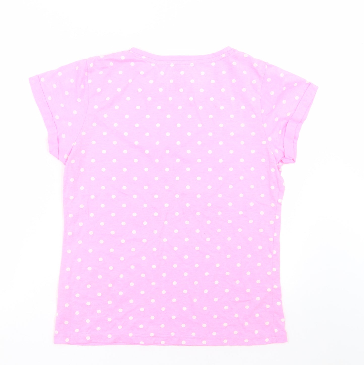 Primark Womens Pink Polka Dot Polyester  Pyjama Top Size S   - im right your wrong