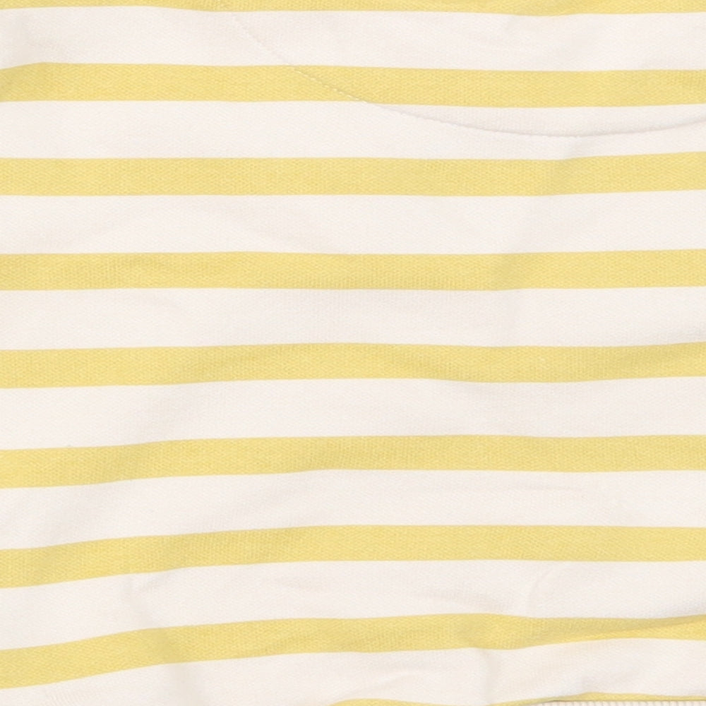 F&F Boys Yellow Striped Cotton Pullover Sweatshirt Size 2-3 Years  Pullover
