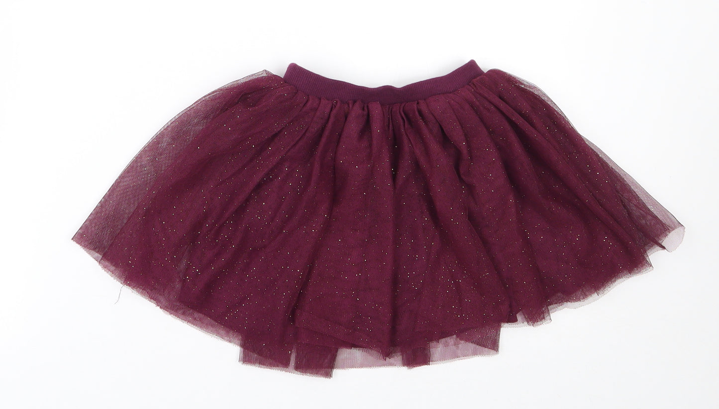 Dunnes Stores Girls Purple  100% Polyester Tutu Set Size 5 Years  Regular Pull On