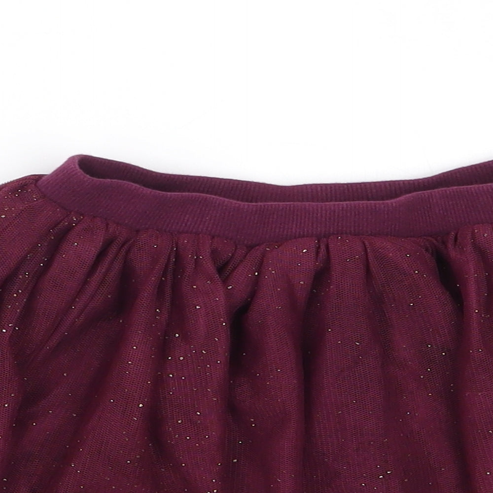 Dunnes Stores Girls Purple  100% Polyester Tutu Set Size 5 Years  Regular Pull On