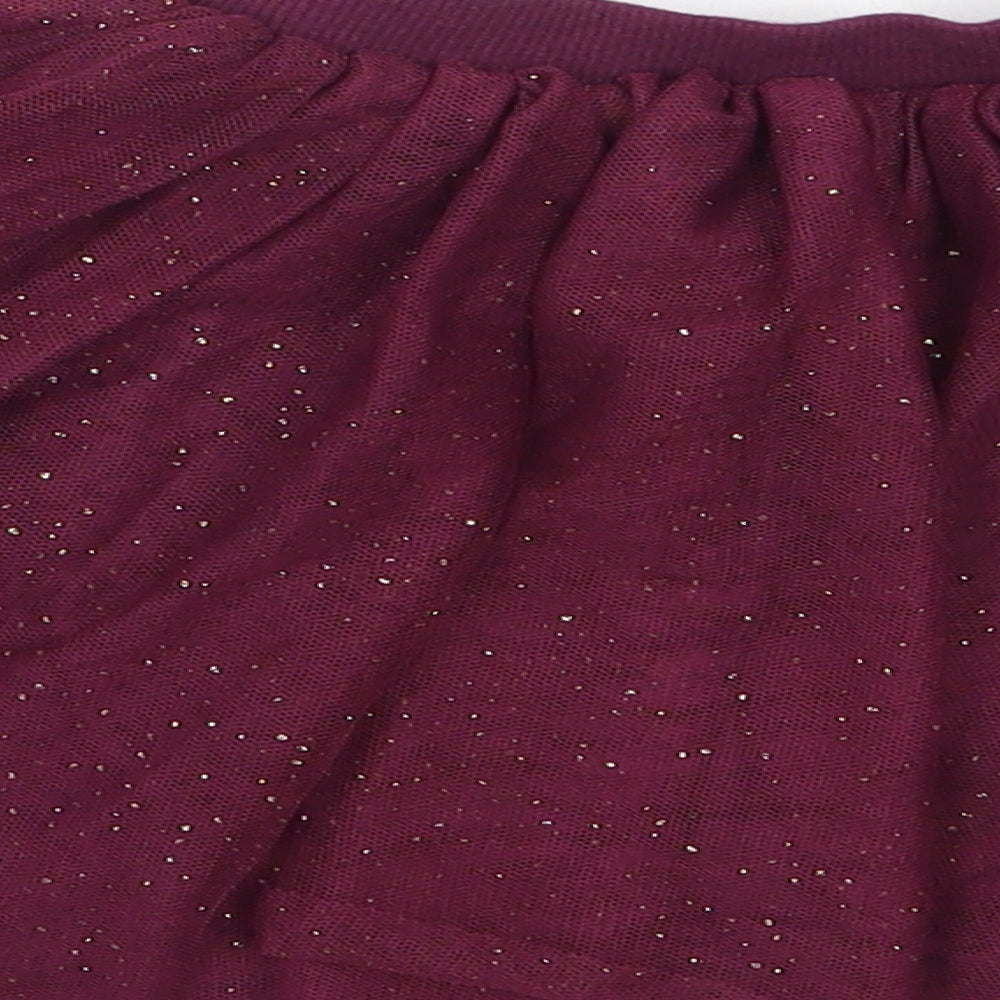 Dunnes Stores Girls Purple  100% Polyester Tutu Set Size 5 Years  Regular Pull On