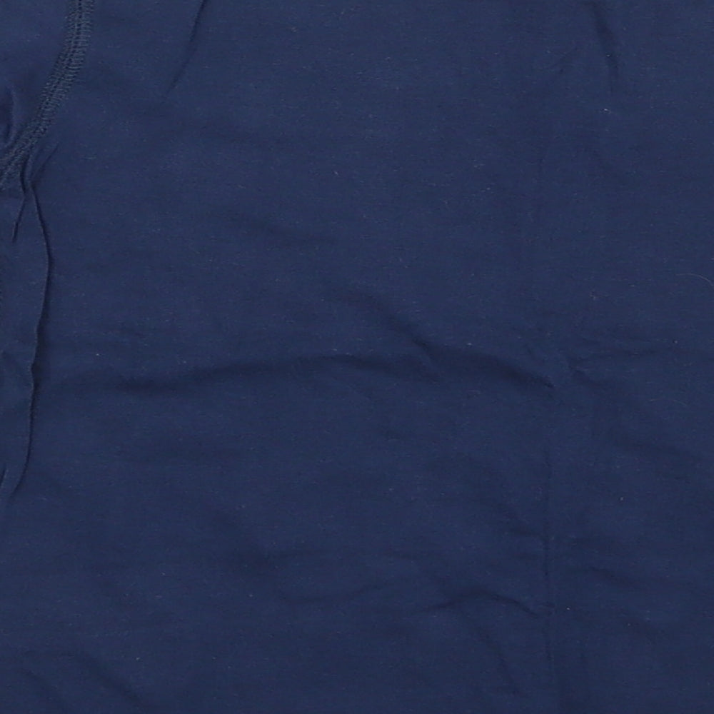 H&M Boys Blue  100% Cotton Pullover T-Shirt Size 3-4 Years Round Neck Pullover - Dinosaur print