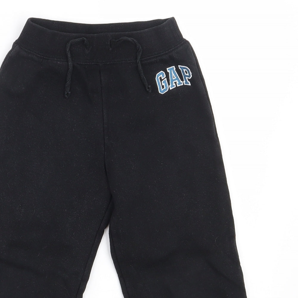 Baby Gap Boys Black  Cotton Sweatpants Trousers Size 4 Years  Regular Drawstring