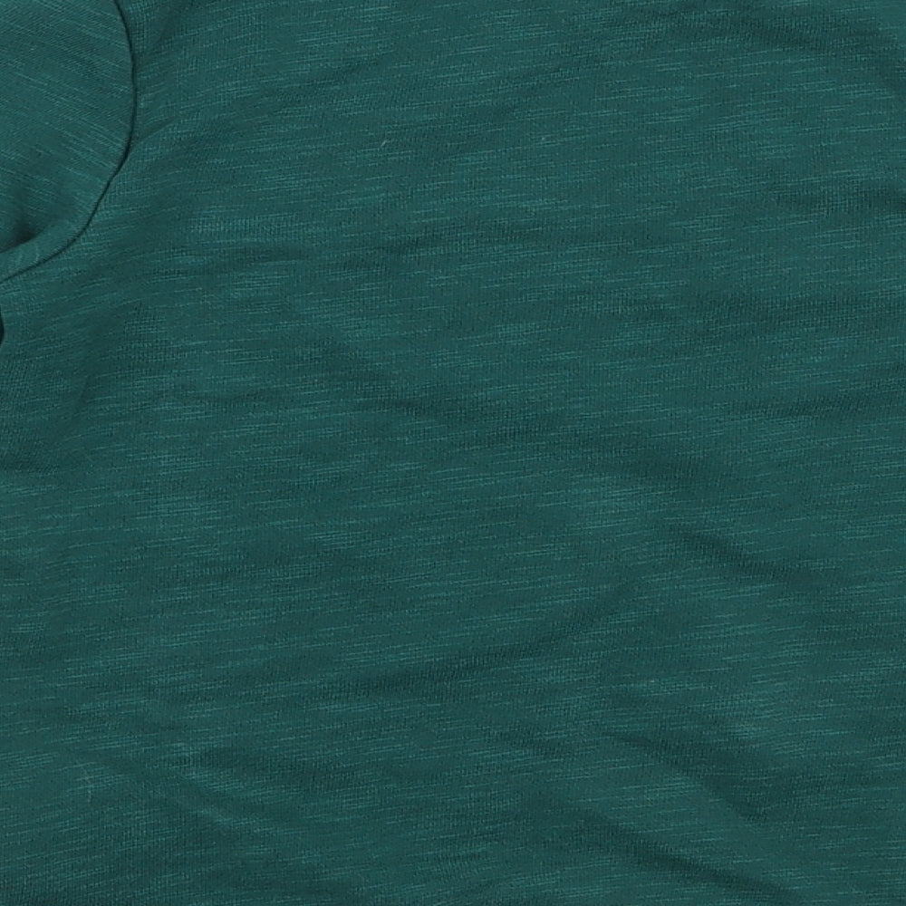 H&M Boys Green  Cotton Pullover Sweatshirt Size 7-8 Years  Pullover