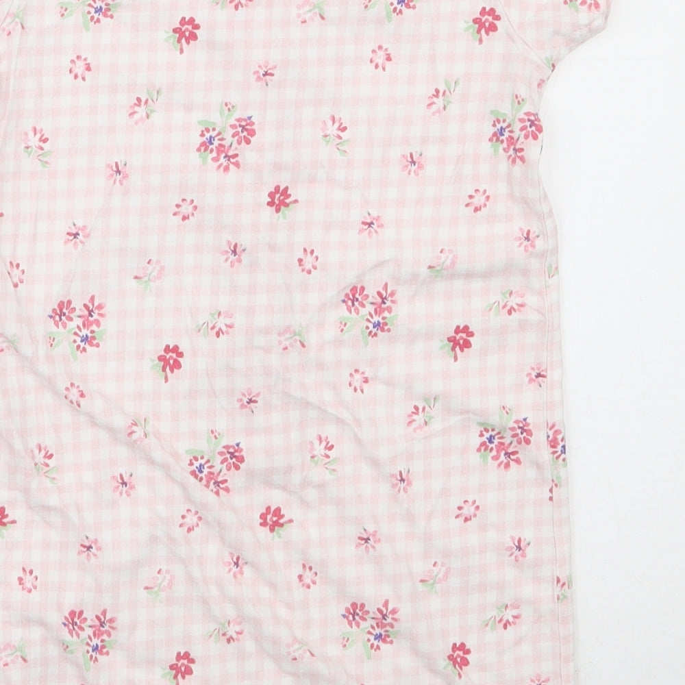 NEXT Girls Pink Floral 100% Cotton  Bodysuit Size 3-4 Years  Snap