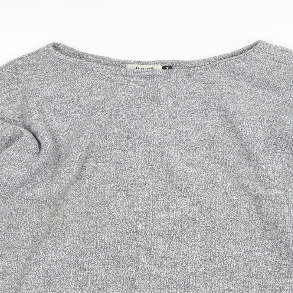 RMB Womens Grey  Acrylic Pullover Sweatshirt Size S  Pullover