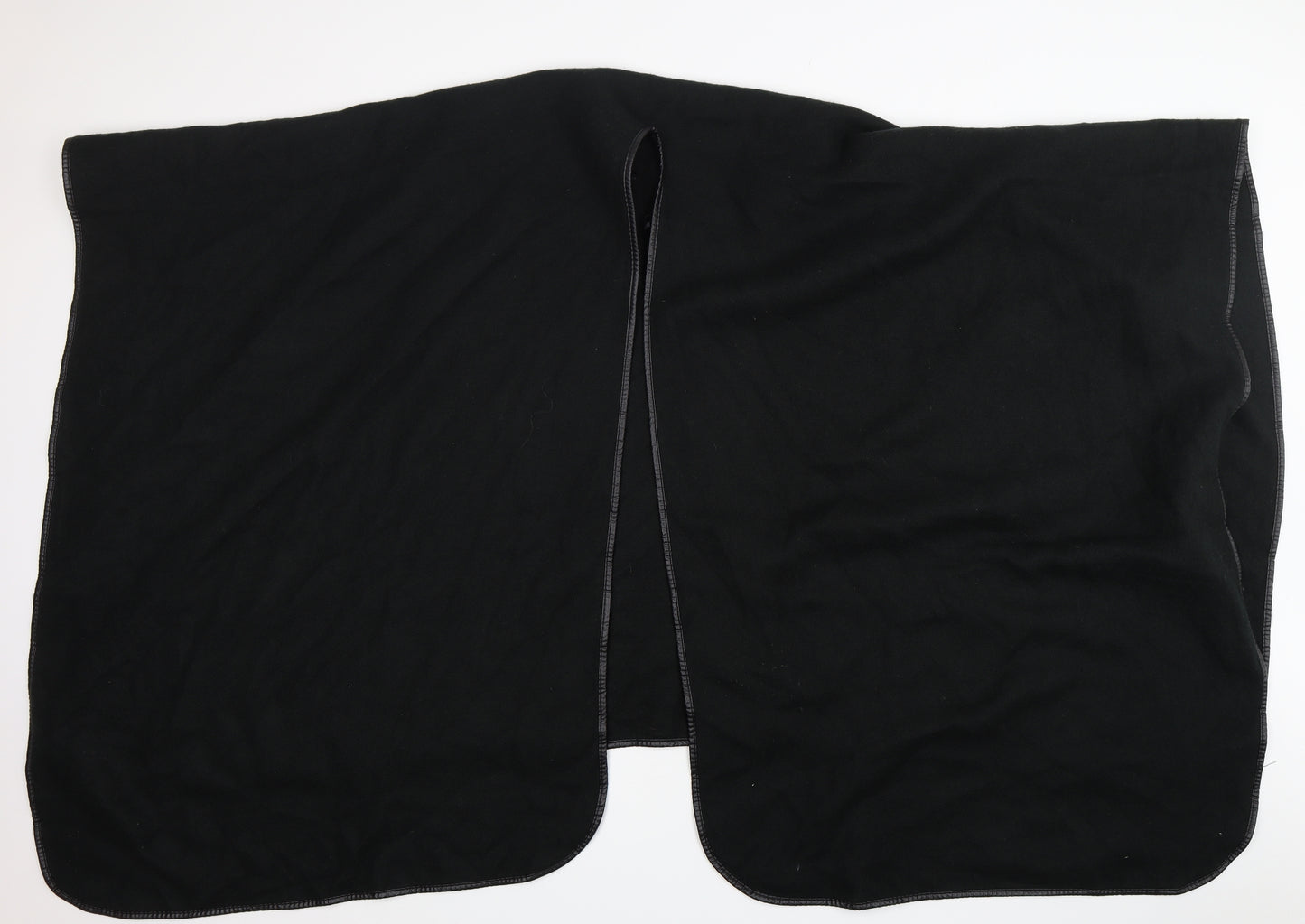 Preworn  Womens Black V-Neck  Acrylic Cape Jumper One Size