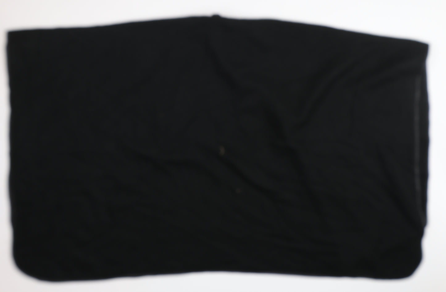 Preworn  Womens Black V-Neck  Acrylic Cape Jumper One Size