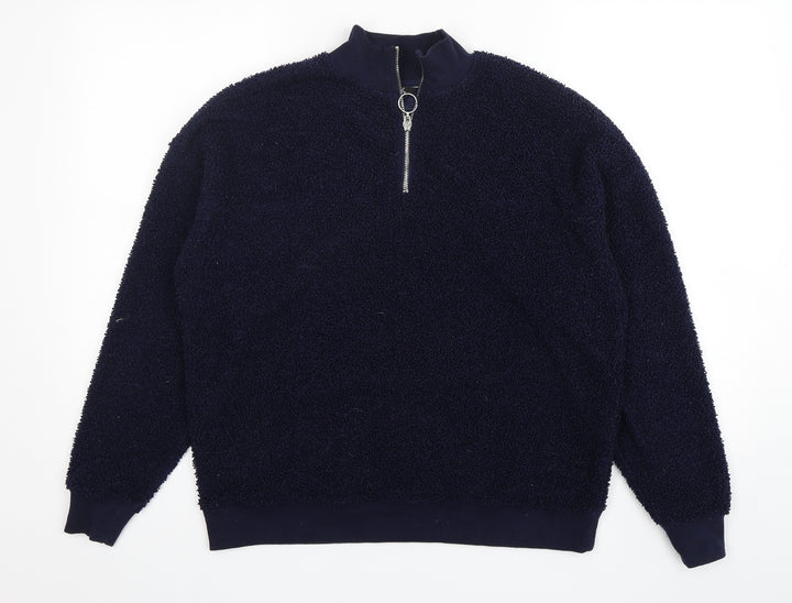 New Look Womens Blue  Polyester Pullover Sweatshirt Size 8  Pullover