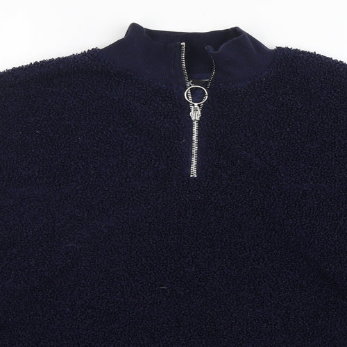 New Look Womens Blue  Polyester Pullover Sweatshirt Size 8  Pullover