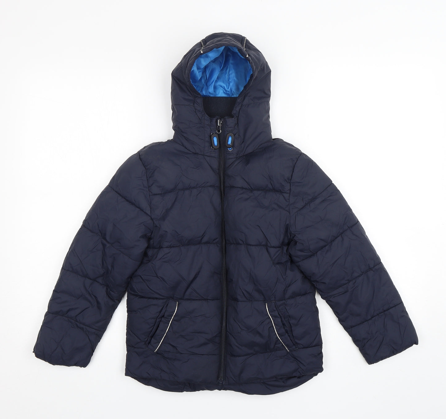 HDJ Kids Boys Blue   Rain Coat Coat Size 7-8 Years  Zip