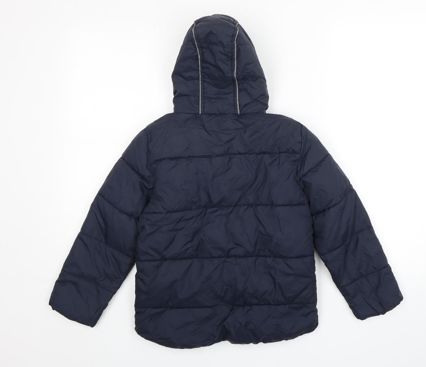 HDJ Kids Boys Blue   Rain Coat Coat Size 7-8 Years  Zip