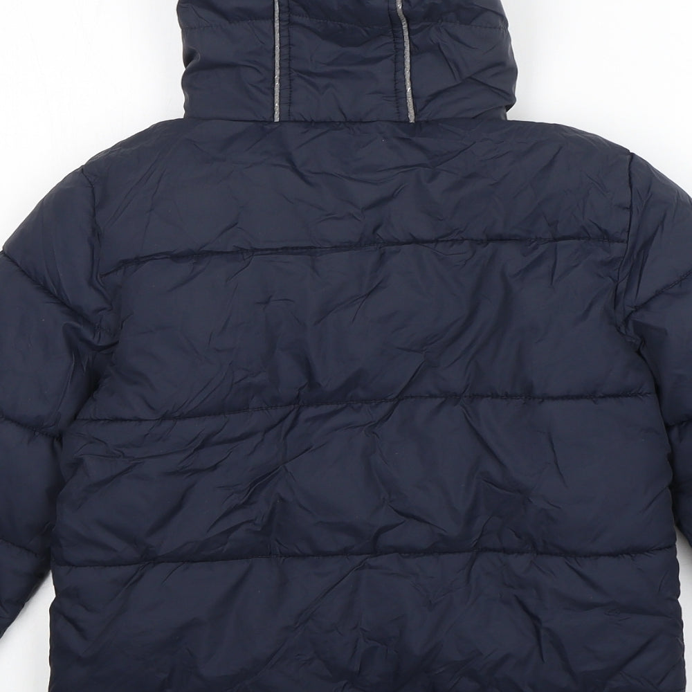 HDJ Kids Boys Blue   Rain Coat Coat Size 7-8 Years  Zip