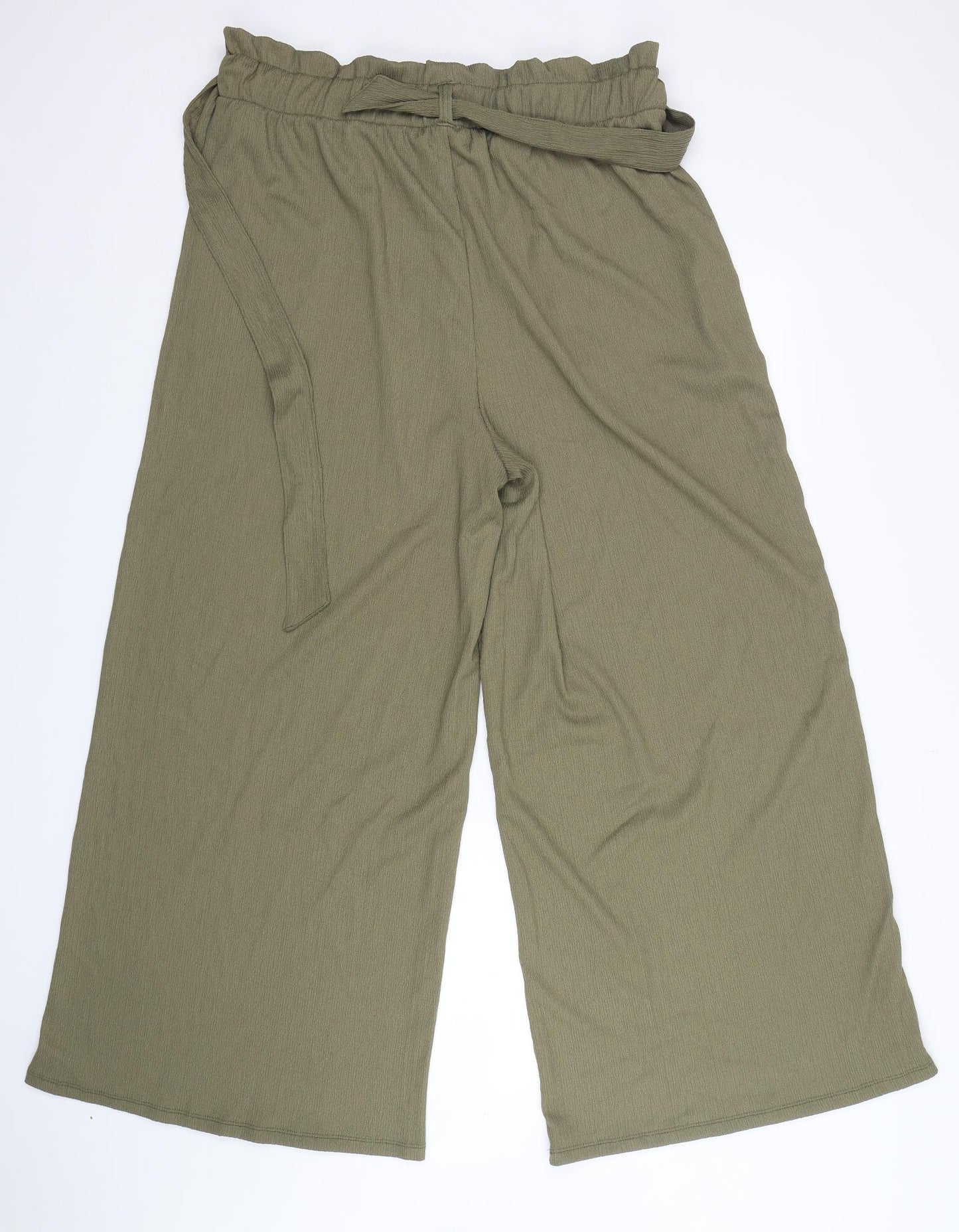 PEP&CO Womens Green  Polyester Trousers  Size 20 L30 in Regular