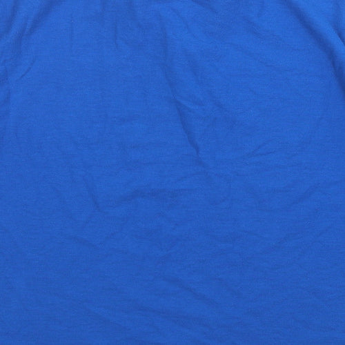 Slazenger Mens Blue  Polyester  Polo Size L Collared Pullover