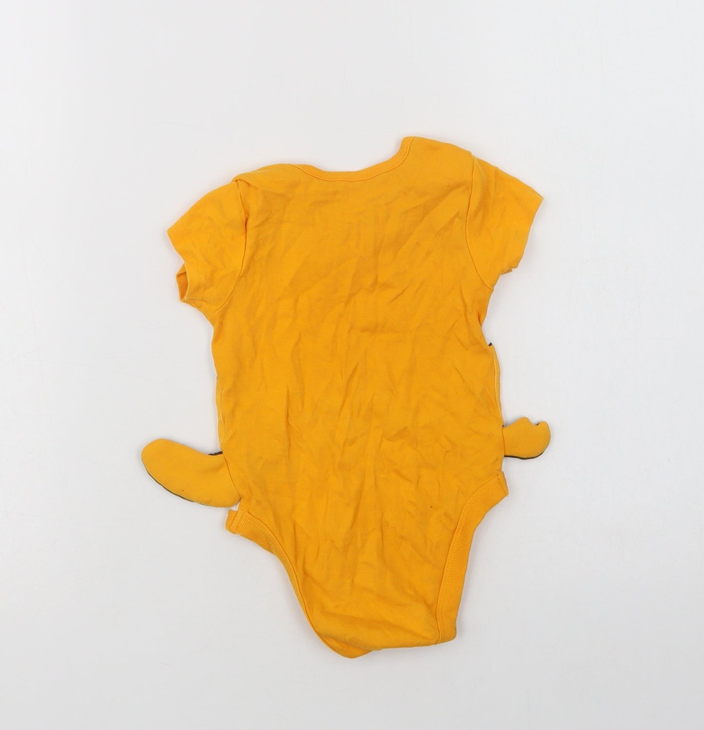 George Baby Yellow Striped Cotton Romper One-Piece Size 9-12 Months  Snap - Nemo