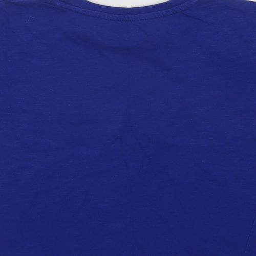 Dunnes Boys Blue  Cotton Basic T-Shirt Size 5 Years Crew Neck
