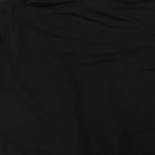 Umbro Mens Black  Polyester Henley Sweatshirt Size M   - Knockbread A.F.C