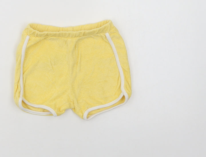 Primark Baby Yellow Cotton Cropped Trousers Size 6-9 Months