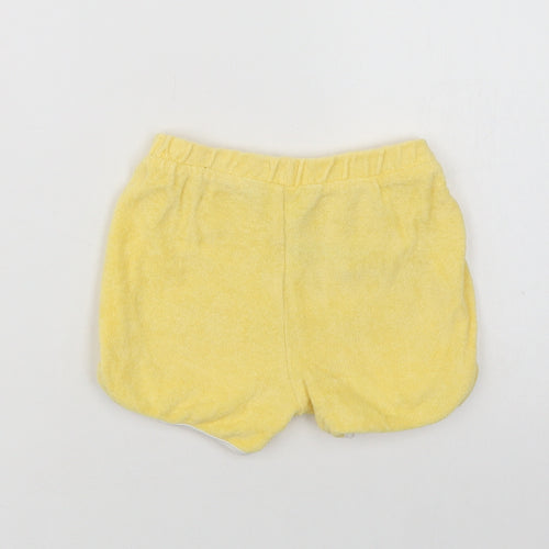 Primark Baby Yellow  Cotton Cropped Trousers Size 6-9 Months